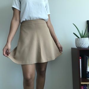 Classic A-Line Beige Skirt